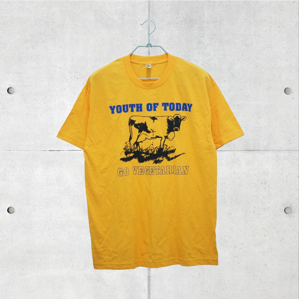 Baju Kaos Band Official Original Youth Of Today (Go Vegetarian/ Gold) Tshirt