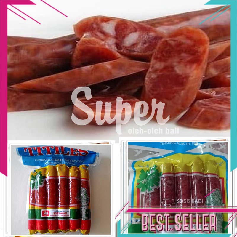 

Sosis TITILES 500 gr oleh oleh Khas Bali