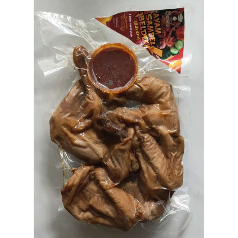 Ayam ungkep 1 ekor utuh plus sambal/ayam bacem/ayam ungkep frozen