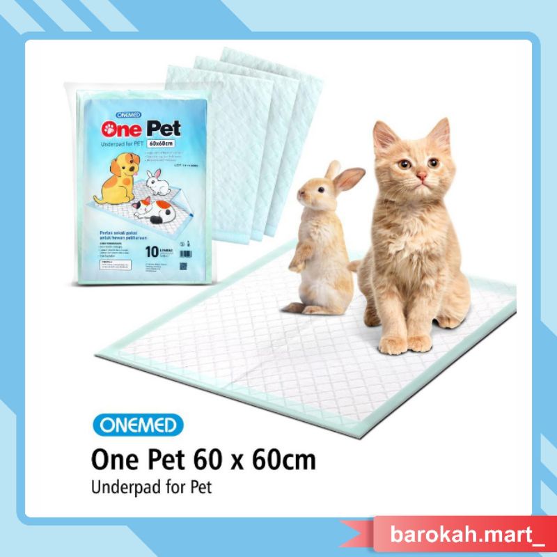 Underpad Alas Pipis Kucing Tatakan Kandang Hewan Training Pee | One Pet 60x60