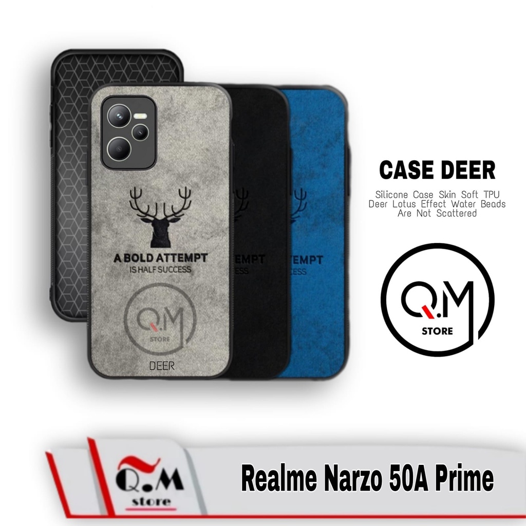 Case Realme Narzo 50A Prime / Realme C35 / Realme C31 Softcase Deer High Quality Pelindung Back Cover