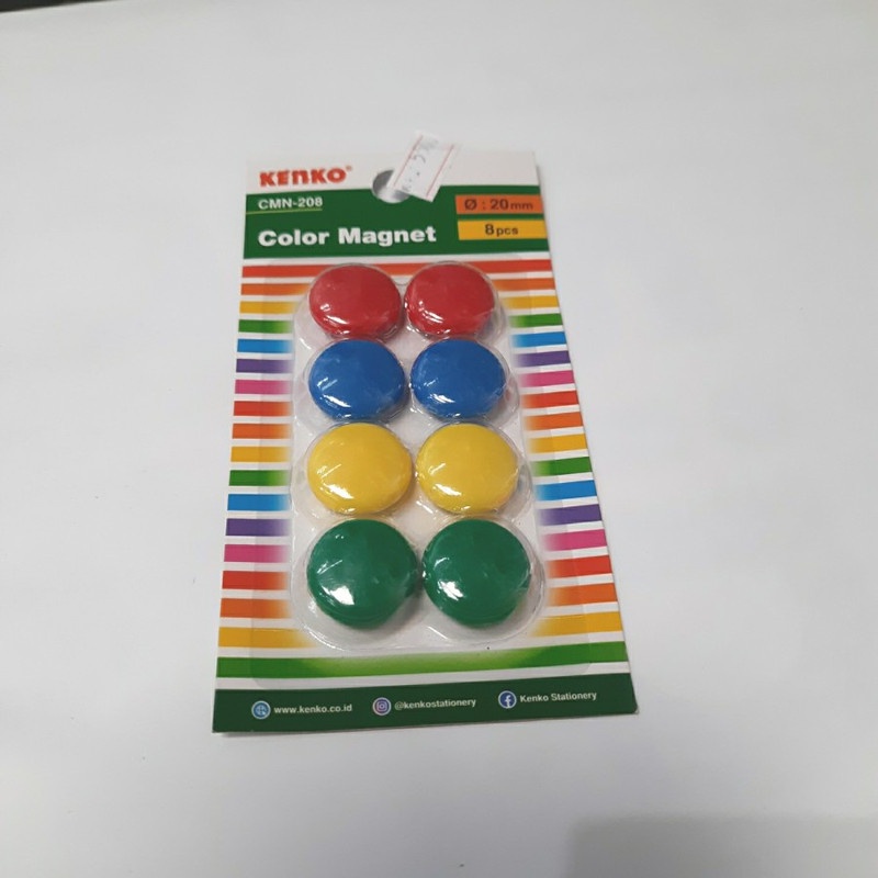 

1 SET Magnet Kenko Color CMN-208 Diameter 2cm 1 Pack Isi 8 Buah