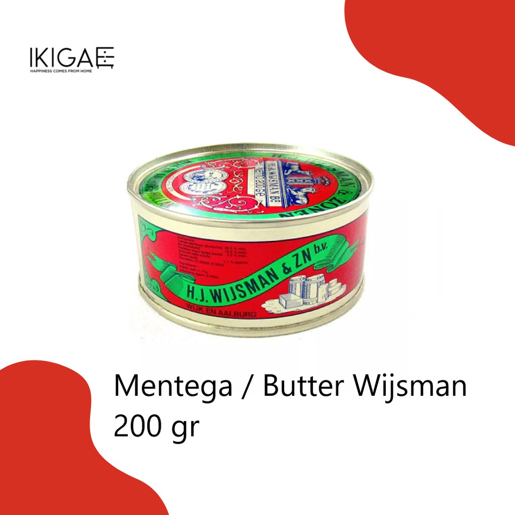 MENTEGA / BUTTER PREMIUM WIJSMAN / WISMAN 200 GR KALENG