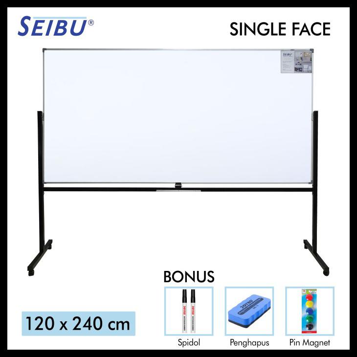 

Papan Tulis Whiteboard Standing Magnet Single Face Seibu 120 X 240 Cm