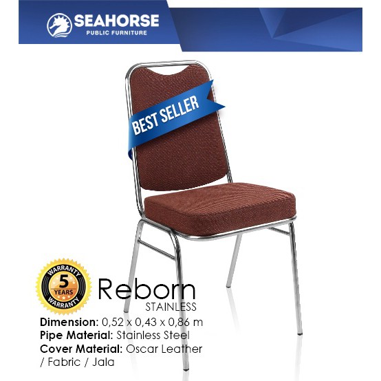 Kursi REBORN Kantor Pesta Susun Stainless Anti Karat Harga Kursi REBORN Kantor Pesta Susun Stainless Anti Karat Harga