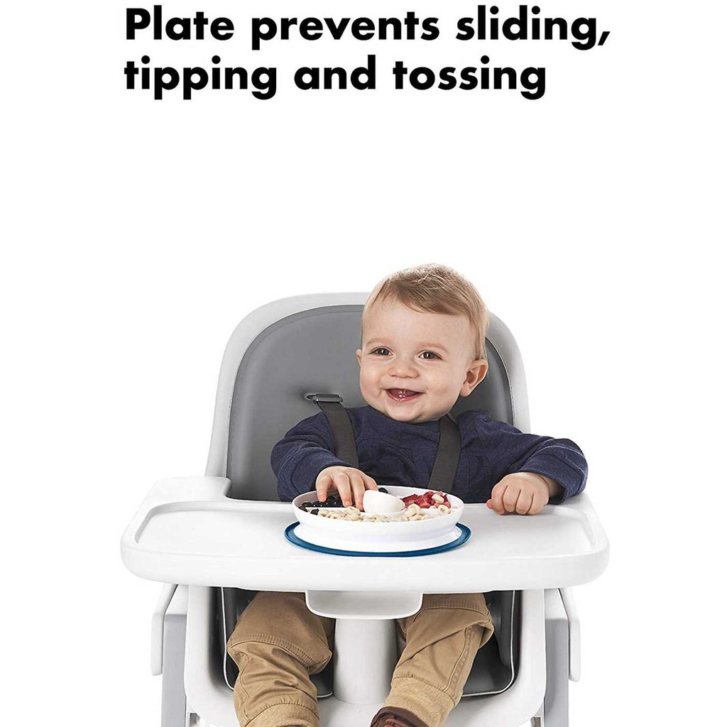 OXO Tot Stick &amp; Stay Suction Divided Plate | Piring Makan | Piring Anak