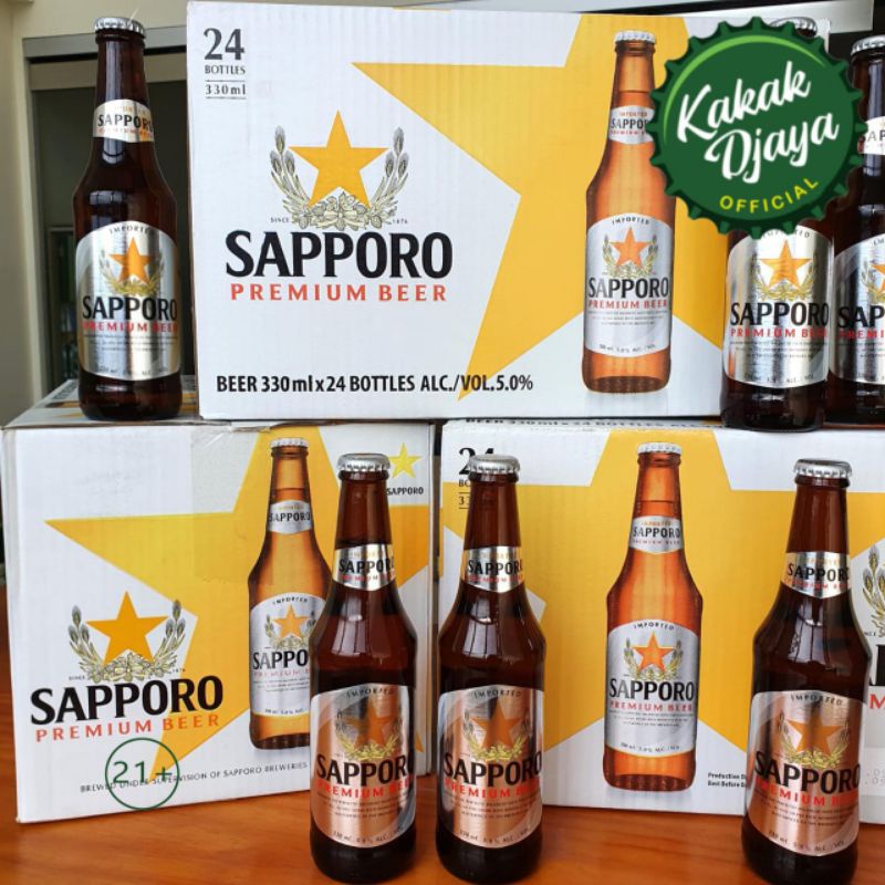 Sapporo beer can 500 ml Sapporo Bir can Sapporo premium Jepang beer Sapporo Japanese beer  500ml can Japanese beer Sapporo kaleng 500ml