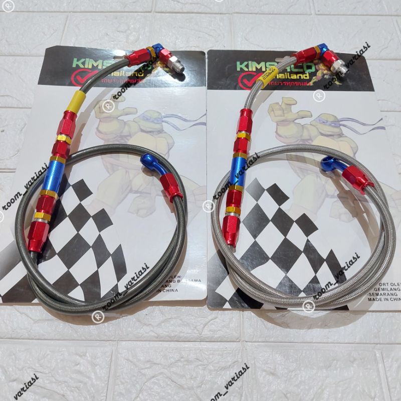 SELANG REM DEPAN CARON PSI 95CM KABEL SELANG REM MODEL PSI UNIVERSAL BEAT VARIO SCOOPY MIO FINO XEON XRIDE NINJA VIXION RX KING STARIA FU DLL