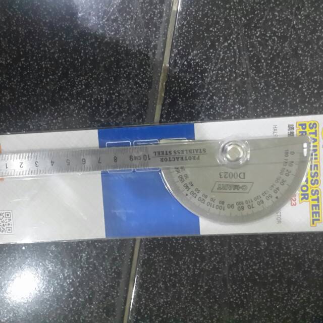 

Busur Derajat / Protractor Stainless 15 Cm C-MART