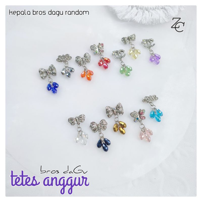 bros dagu kecil / bros dagu anggur / bros dagu grosir