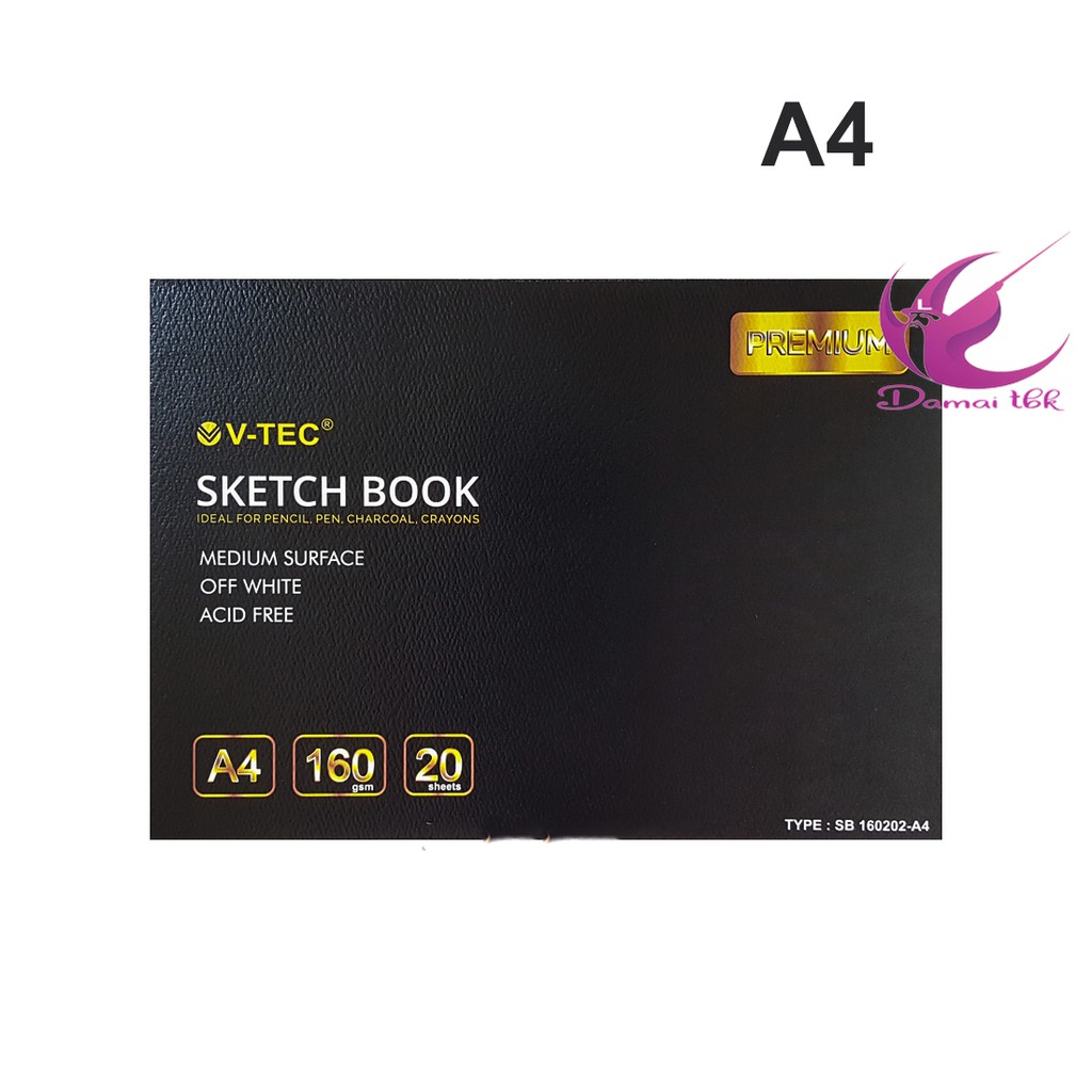 

V-Tec Sketchbook Medium Surface 160gsm