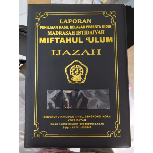 map raport k13 / map ijazah