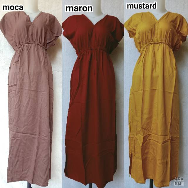 DRESS MANOHARA PANJANG POLOS BALI