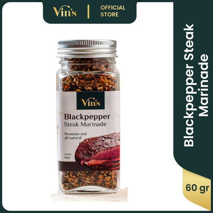 

[[COD]] PREMIUM BLACKPEPPER STEAK MARINADE / BUMBU MARINASI DAGING STEAK VINS PRODUK TERBATAS Kode 1233