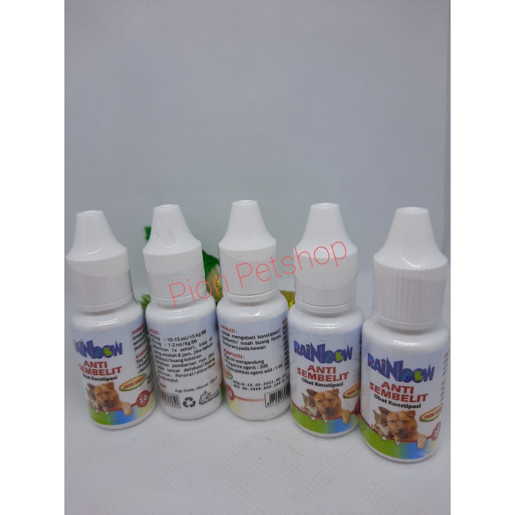 Rainbow Obat Anti Sembelit 10ml untuk anjing dan kucing