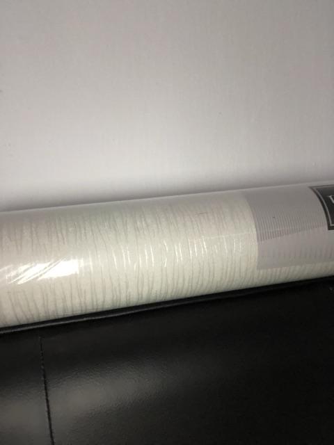 Wallpaper Dinding Serat Tekstur Kayu Cream Abu Coklat Elegan