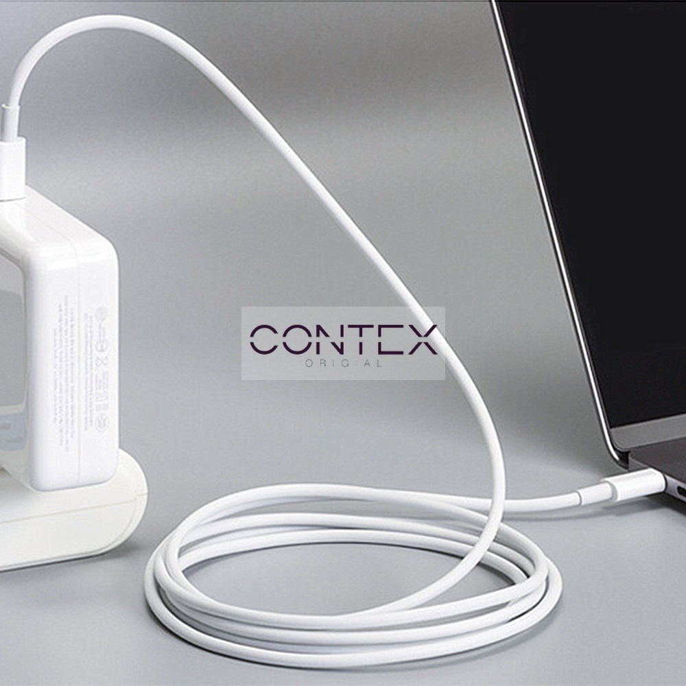 CONTEX - TYPE-C KE TYPE-C - Tipe-C KABEL DATA - USB-C CHARGER CABLE - CABLE PAD - Air - Pro - 1Meter - 2Meter