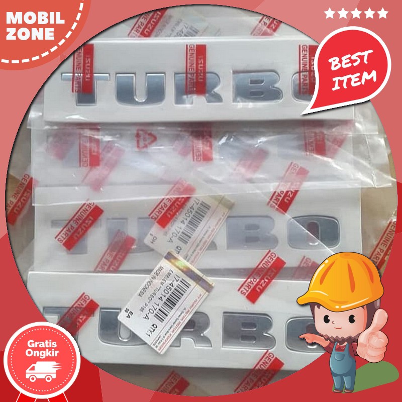 Sparepart Mobil Emblem Logo Turbo Isuzu Panther Kapsul