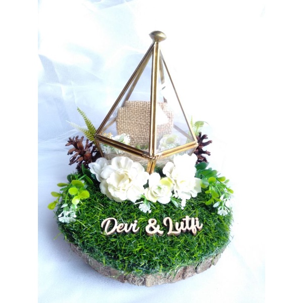 ring kotak cincin rustic lamaran engagement paket hantaran