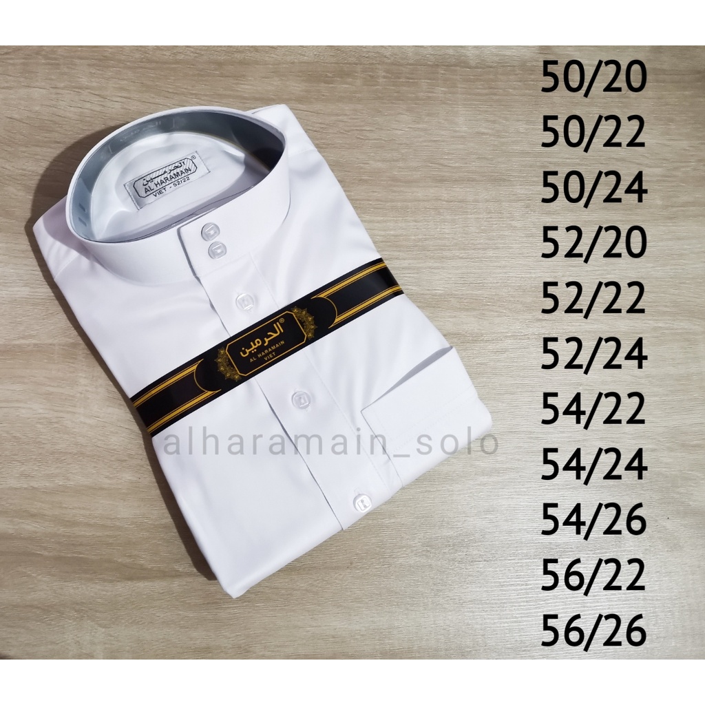 (COD) JUBAH ALHARAMAIN PUTIH VIET | JUBAH HAROMAIN ORIGINAL IMPORT | JUBAH PRIA