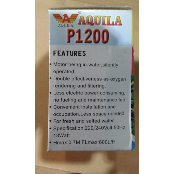 Pompa Air Aquarium Aquila P 1200