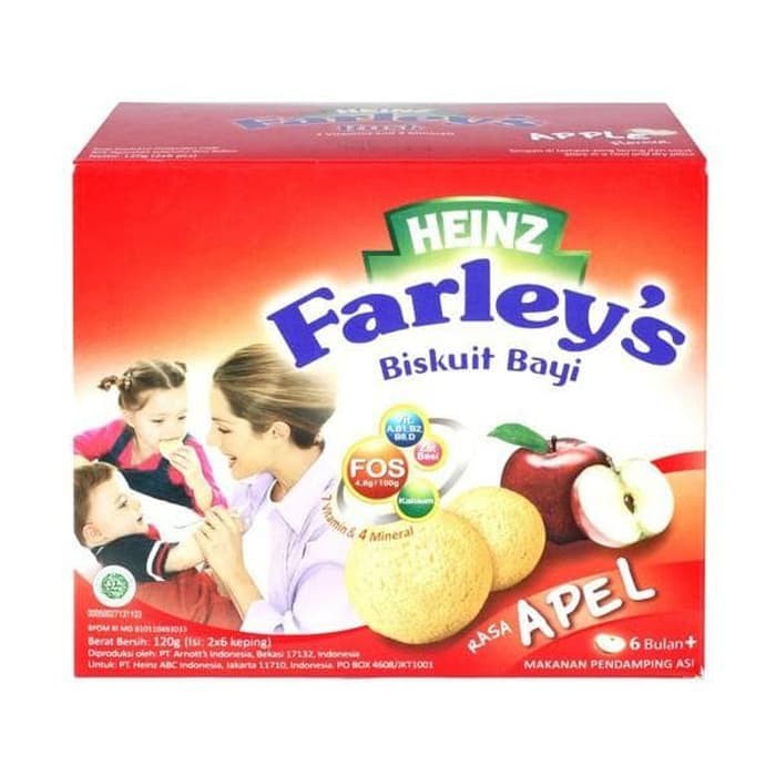 Heinz Farley's Biskuit 6-24month Bayi 120gr / Heinz Farley Biskuit - original