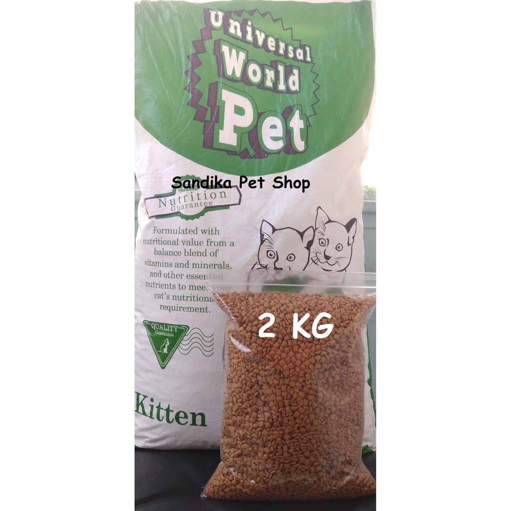 Makanan Kucing Cat Food Universal Kitten Repack 2 Kg Shopee