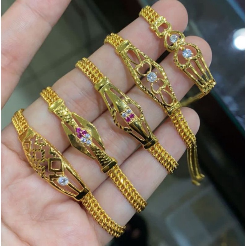 Gelang rantai tangan anak dan dewasa emas asli kadar 700 70 16k sisik naga lipan plat LVV kuning ringan tiga 3 gram gr g model jam gold rosegold whitegold