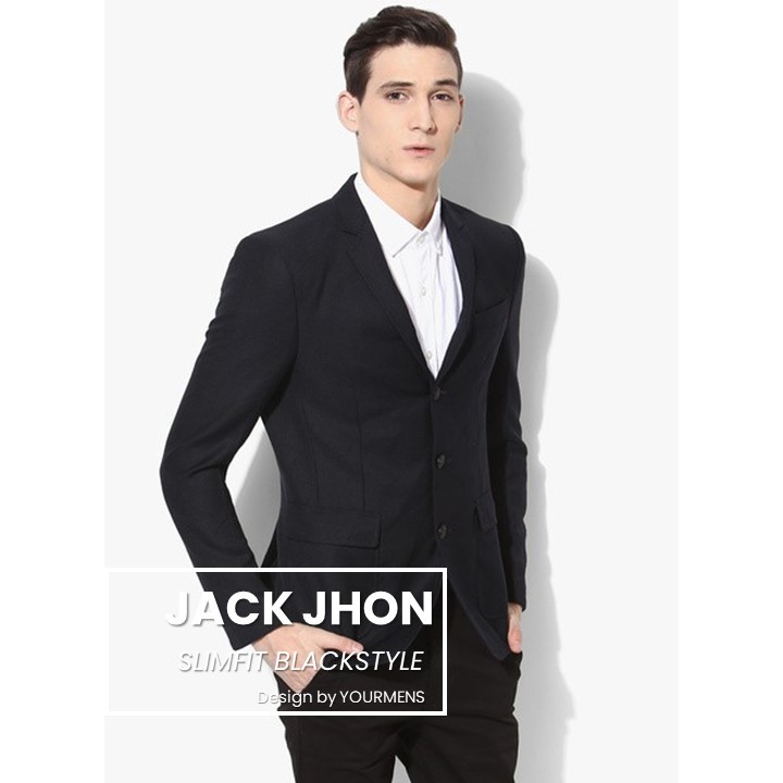 JAS HITAM RESMI NIKAYU WISUDA JACK JHON 3 BUTTON NIKAYU ORIGINAL SLIMFIT STYLE