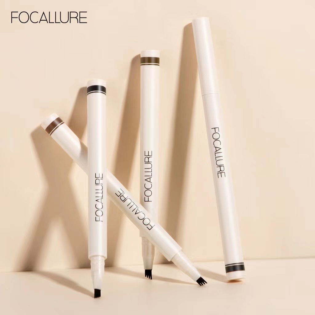 [ORI BPOM] FOCALLURE Anti Air Pensil Alis 4 Garpu Alis Natural Eyebrow Pen | FOCALLURE Anti Air Pensil Alis 4 Garpu - Alis Natural Eyebrow Pen | FA161