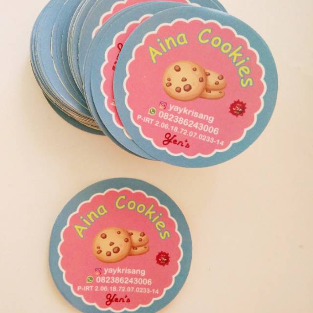 

stiker bulat stiker produk 100pcs 40k