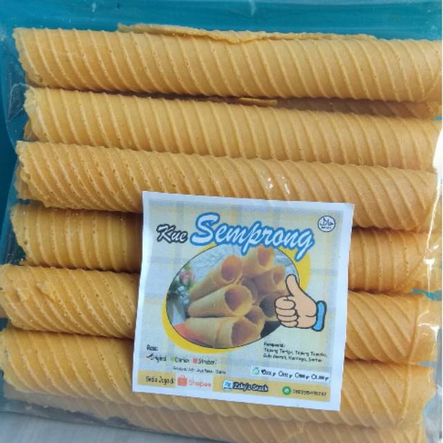 

Cemilan Kue Semprong Manis Renyah 200 gr