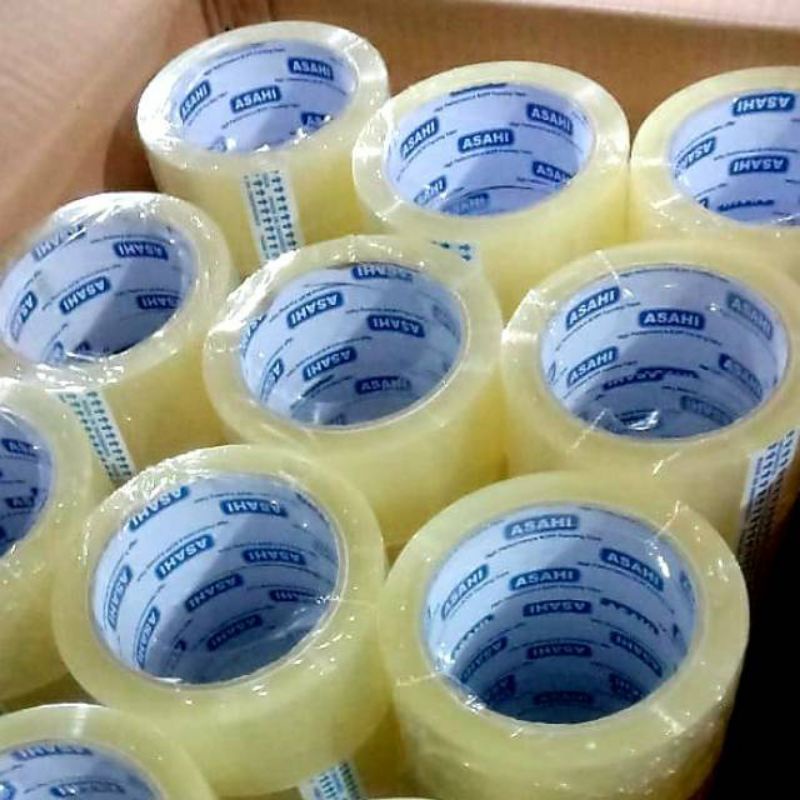 

Lakban Plakban Asahi 48mm x 100yard 2 Inch 2" Bening Clear Solasi