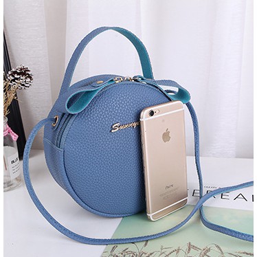 Grosir - T163 TasSlempang Cewek SunnyCity Bulat / Tas Selempang / Slingbag / Tas Wanita/Import Batam