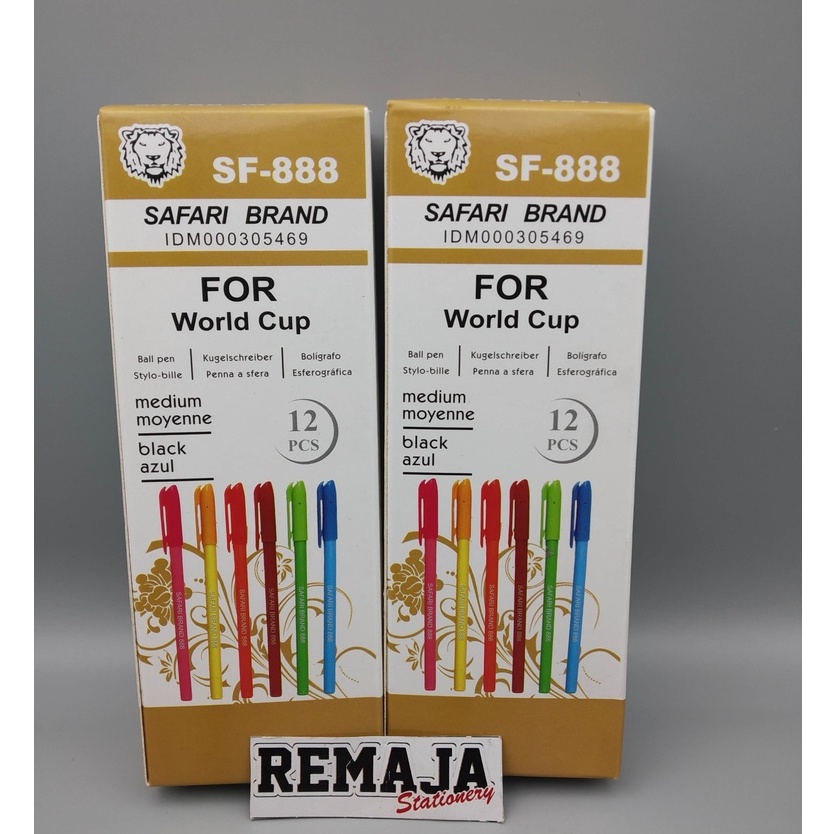 

Bolpoin / Pulpen Safari Gel Pen SF-888 per pack