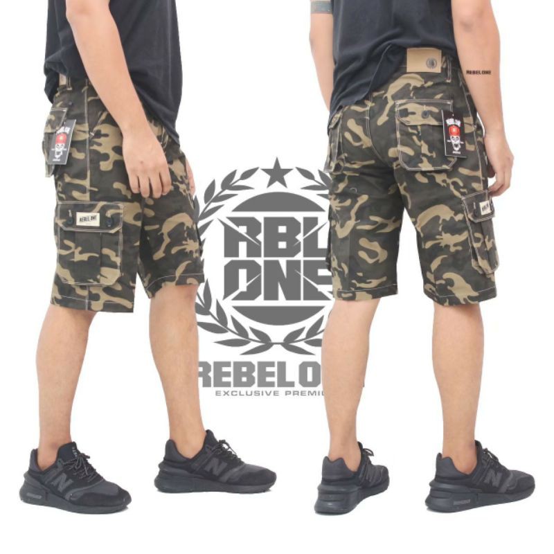 Celana cargo army. celana cargo pendek loreng. celana pendek army ori