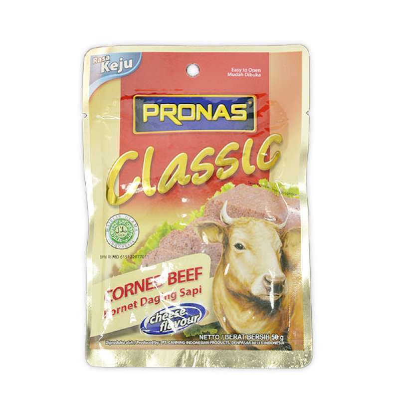 Pronas Corned Beef Cheese Sachet 50Gr