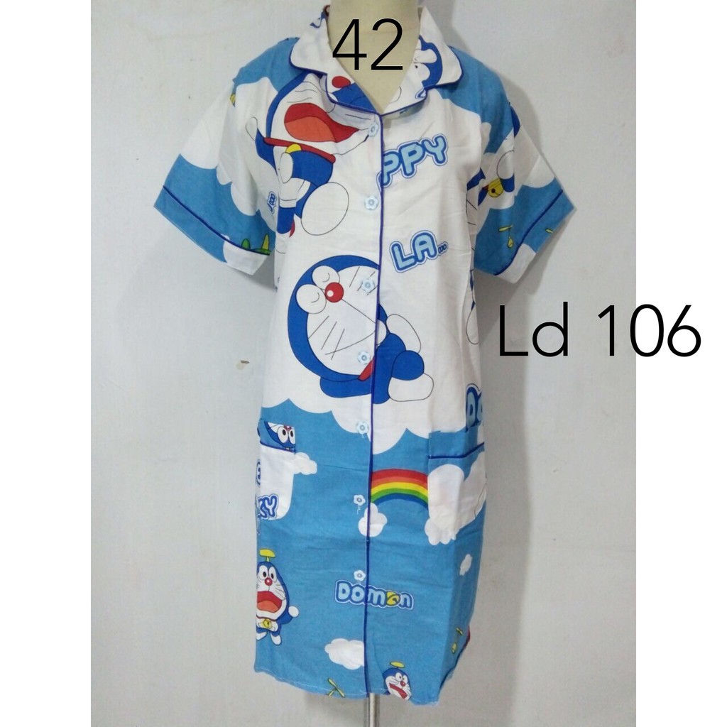 Promo daster baju tidur katun dewasa wanita kancing depan kekinian MURAH MERIAH