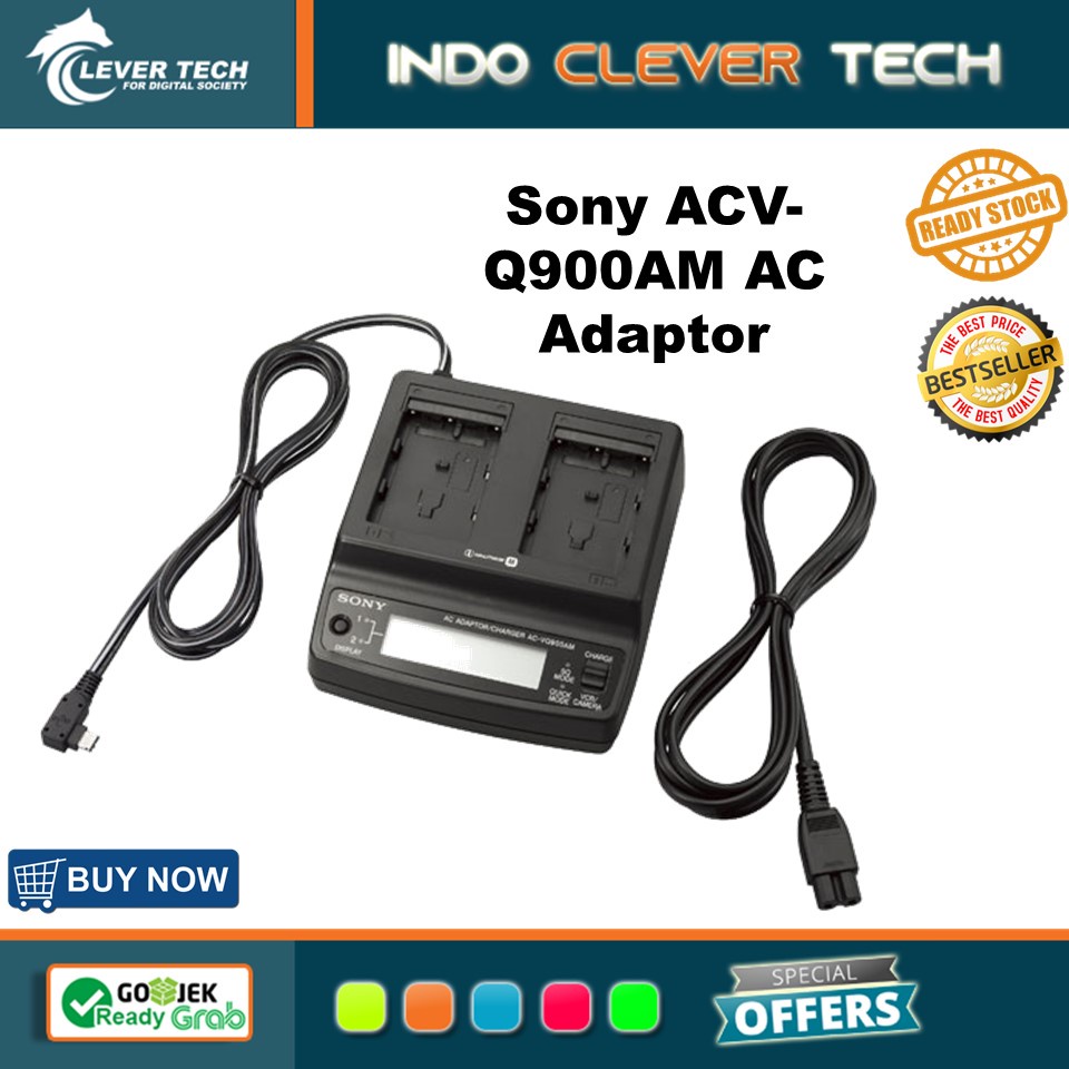 Sony ACV-Q900AM AC Adaptor/Charger for Sony Alpha Series DSLR Digital