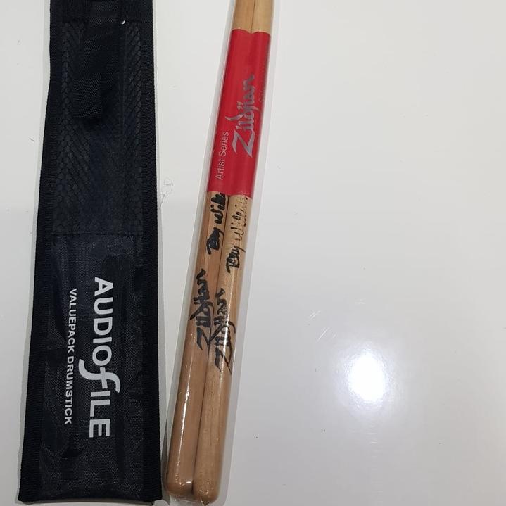 ☆ DrumStick / STIK / STICK Drum / Dram Kayu ZILDJIAN / Warna merk SONOR / + Tas Audiofile merk SONOR