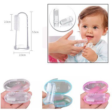 [Promo Terbaru] Sikat Gigi Jari Lidah Gusi Bayi Silikon Baby Finger Teeth Brush Silicone Food Grade