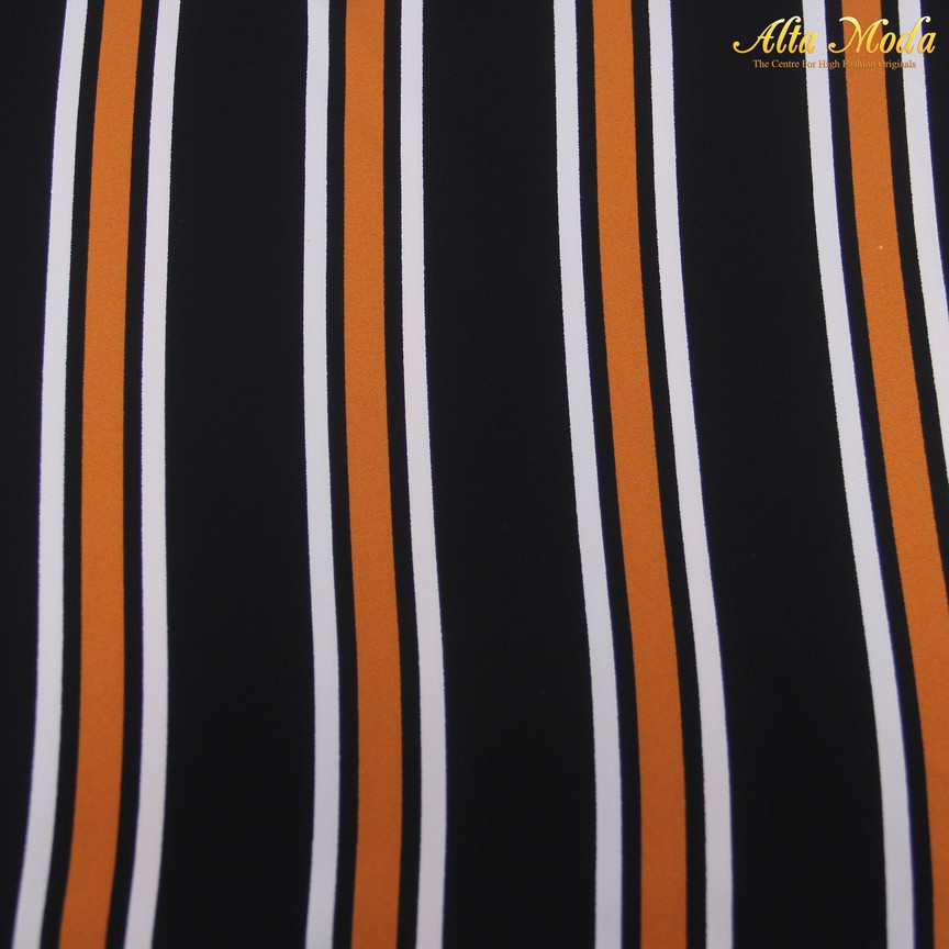 

Alta Moda Heavy Cady Stretch Zara Stripe Besar Orens (1M)