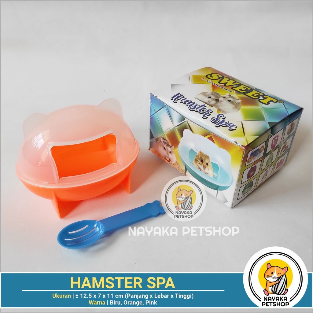 Hamster Spa Tempat Mandi Pasir Hamster Wadah Mandi Pasir Rumah Hamster