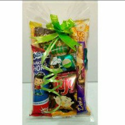 Paket snack ultah dgn tambahan susu sehat