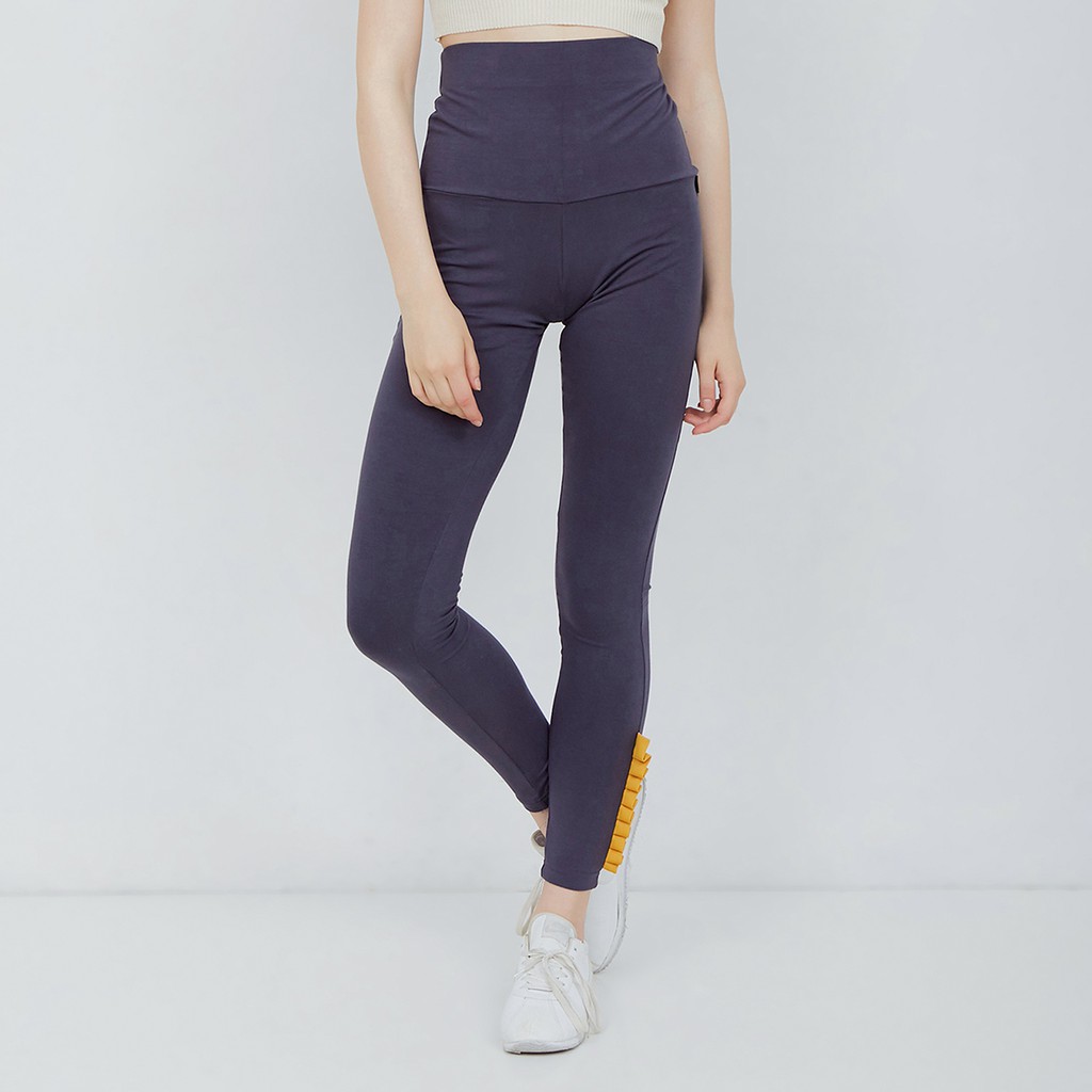 NONA Floriana Legging Grey - Nona x Noore - Celana Olahraga