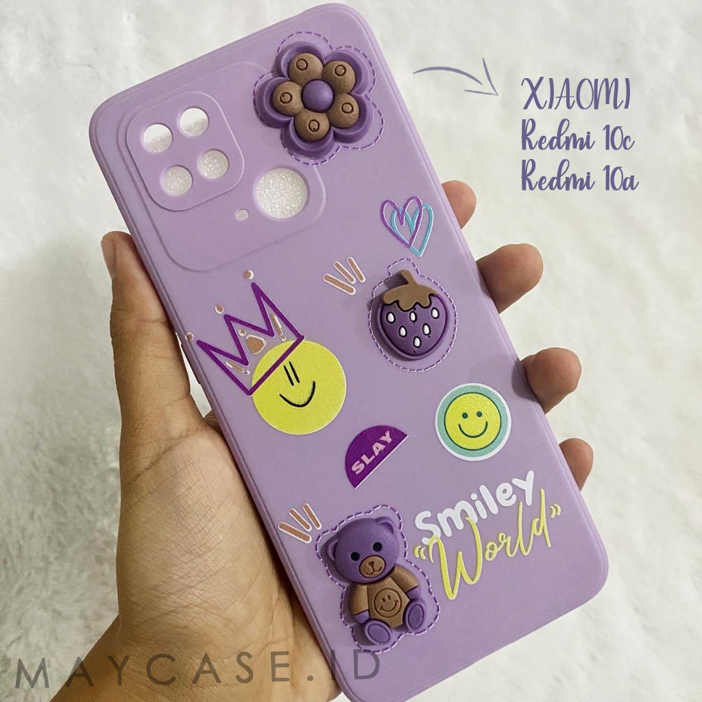 Softcase 3D Boneka Timbul [3D2] Xiaomi Redmi 10 10A 10C 9 9A 9C 9T Note 10s Note 10 4G 5G Note 10 Pr