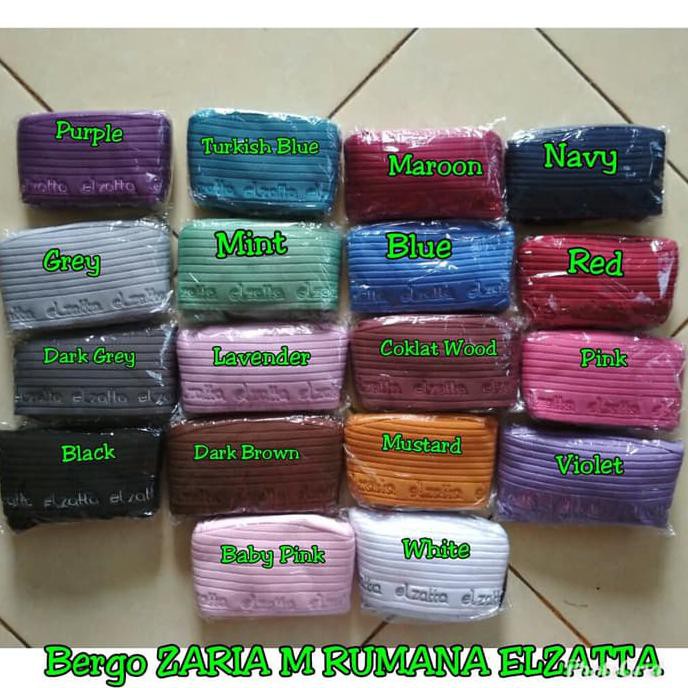 New Bergo Hijab Instan Zaria M Rumana Elzatta Original
