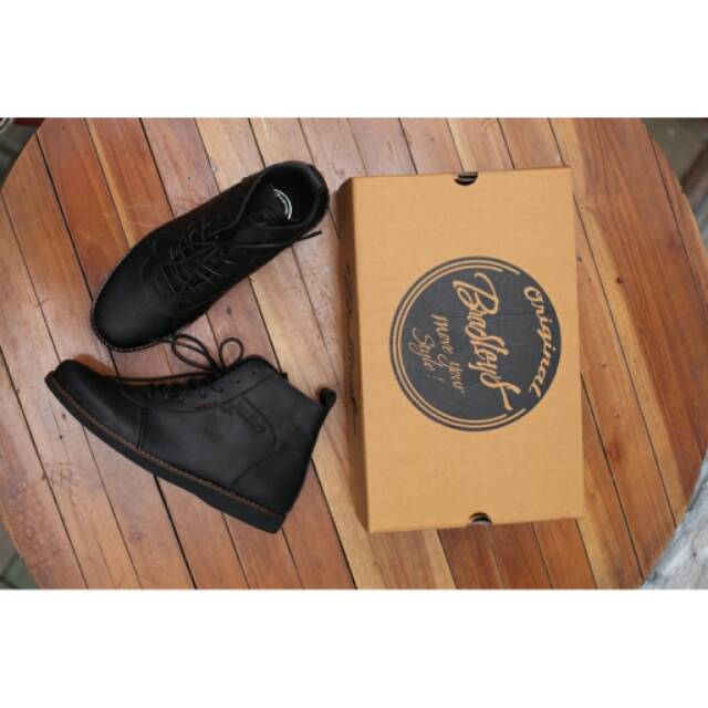 Premium Leather Boots Bradley's Anubis Black