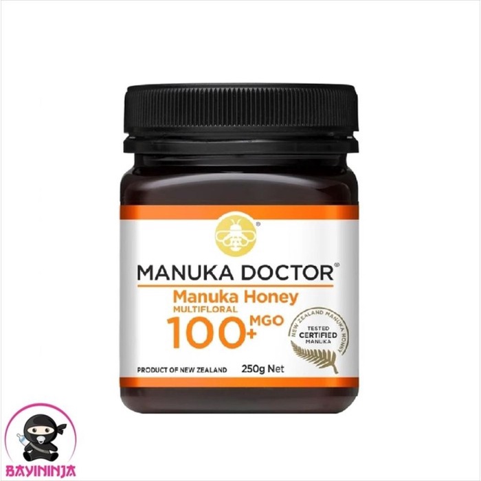 

MANUKA DOCTOR Manuka Honey Madu MGO 100 Multifloral 250 g T-Ninjabayi 01