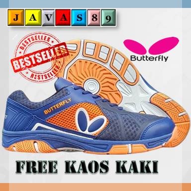 BONUS KAOS KAKI - SEPATU TENIS MEJA BUTTERFLY IMPORT VIETNAM-SEPATU TENIS IMPORT TERLARIS BUTTERFLY